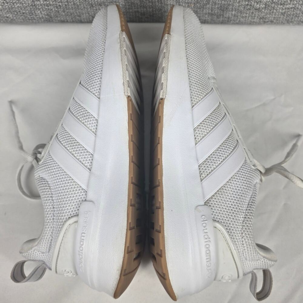 ADIDAS WOMEN’S CLOUDFOAM SUPER WHITE MESH RUNNING SNEAKERS – SIZE 7 (ART GX4007) - Picture 11 of 13